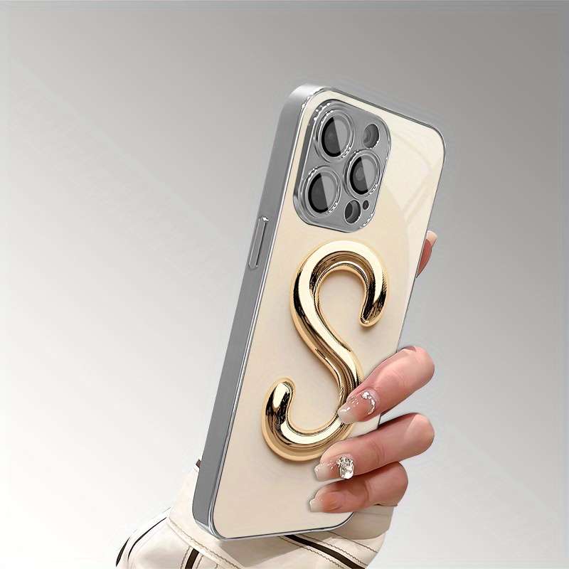 1Pc Mixed Color For iPhone 13 Pro Max Minimalist Art Letter S Phone Case
