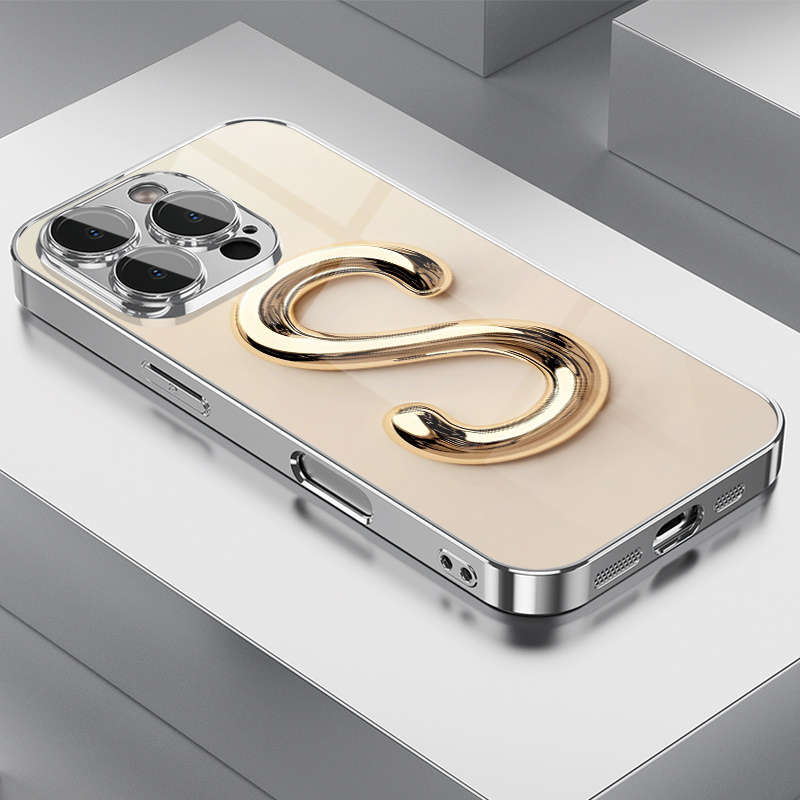 1Pc Mixed Color For iPhone 13 Pro Max Minimalist Art Letter S Phone Case