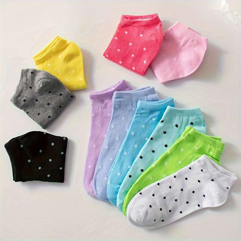 10 Pairs Random Colors One Size High Elastic Socks