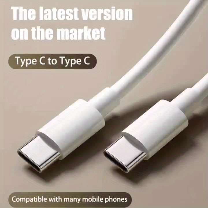 1pc Type-C fast charging data cable 100cm suitable for iPhone 15 iPhone 6 Samsung Huawei Xi
