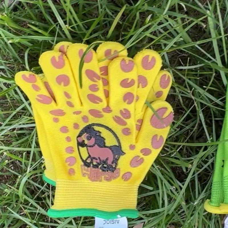 1 Pair Size XS Yellow Multi Purpose Work Gloves