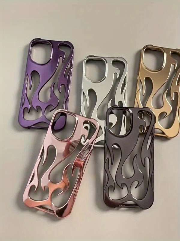 1Pc Silvery For iPhone 12 Phone Case Phone Cover