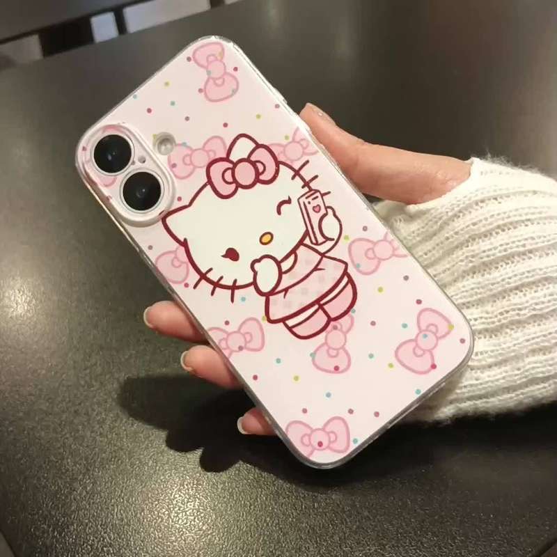 1Pc Transparent For iPhone 16 Plus Phone Case Phone Cover