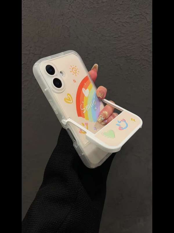 1Pc Transparent White For iPhone 14 Pro Phone Case Phone Cover