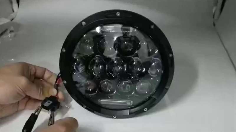 1pc 17.78cm Round Spot LED Light High LowBeam DRL LED Work Driving Lamp Fog Lamp ForT