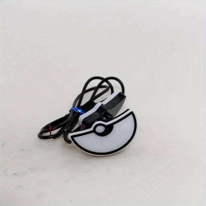 2pcs Amber Car & Motorcycle LED Eye Lights Colorful Atmospheric Half-Moon Design