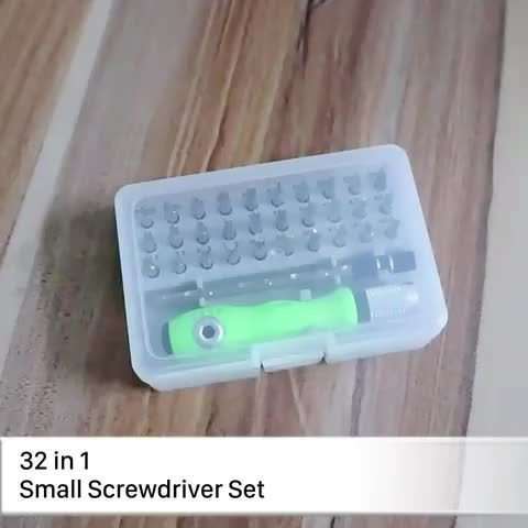 Screwdriver Bit Tool Set Color 32 In 1 Grey Screwdriver Set
