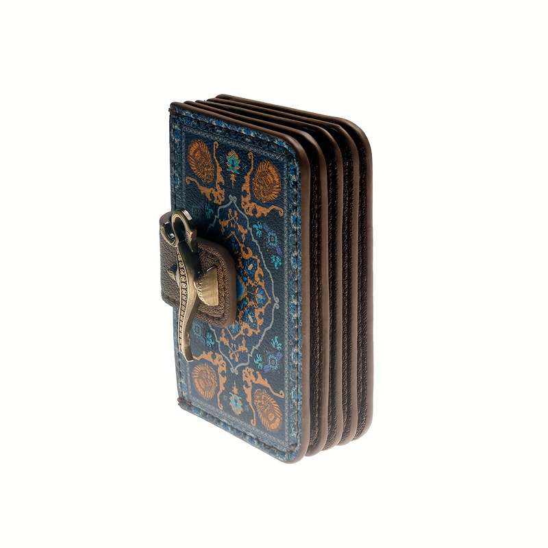 1pc Chic Women's Faux Leather Wallet with Expandable Card HolderFashionable Floral Design Butto
