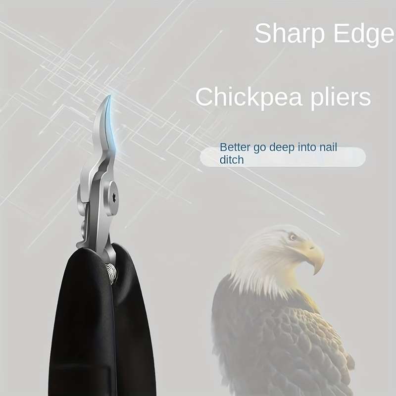 1pc Classic Professional Toenail Clippers Extra Sharp Pointed Nose Blades Stainless Steel Co