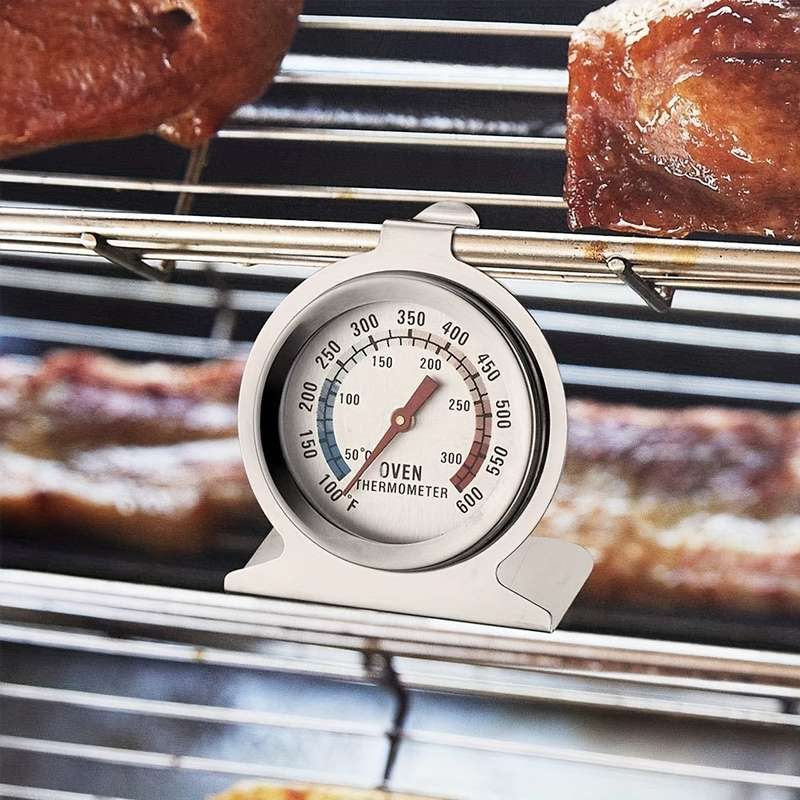 1pc Oven Thermometer Dual Ratio 50-300C 80-80F Oven Grill Stir Fry Chef Smoking Thermometer