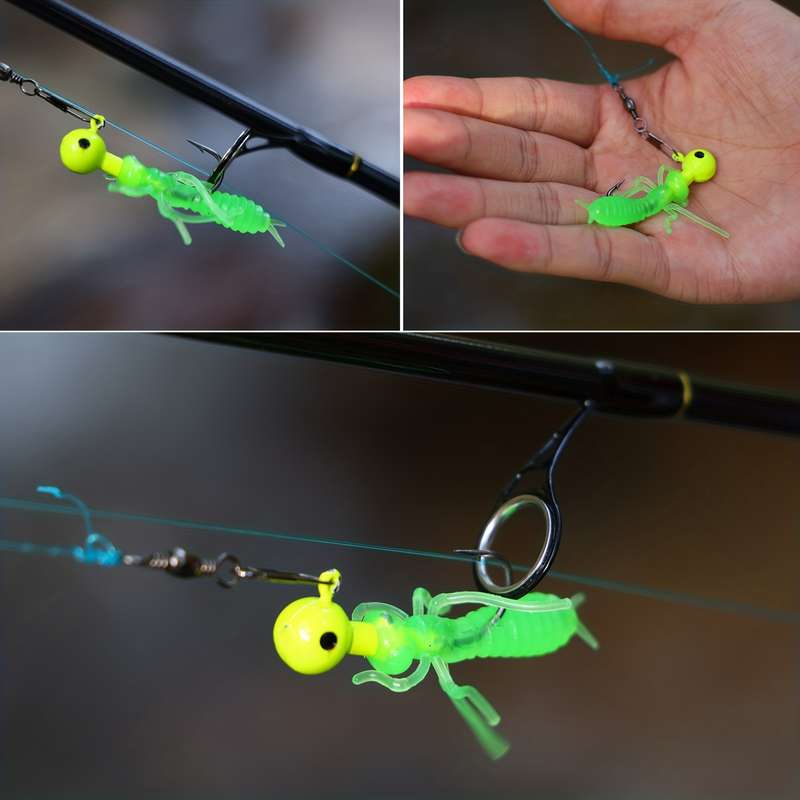 10pcs Soft Fishing Lure Set PVC Ideal for Freshwater Saltwater Angling
