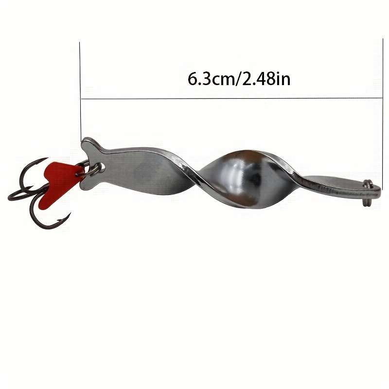 1pc Trolling Spinning Spiral Long Cast Spoons Fishing Lure Spinner 10g Screw Rotation Metal Jig