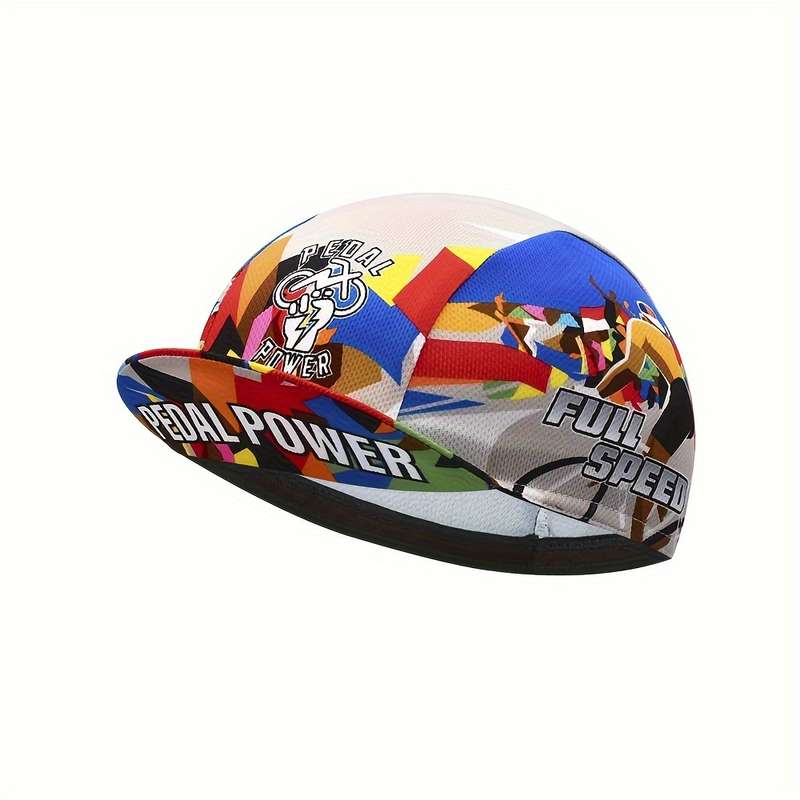1pc Breathable Polyester Cycling Cap Anti-Sweat Sun Hat for Bike Riding and Team Sports