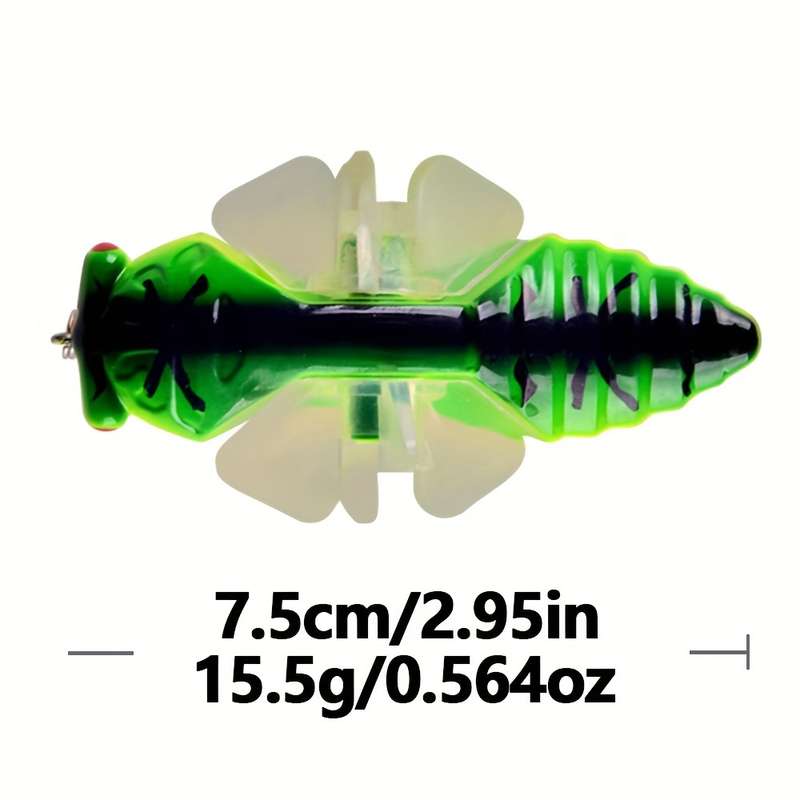 1pc Catch More Fish with Life Bionic Cicada Shape Fishing Bait Hard Artificial Fish Lure with Rot