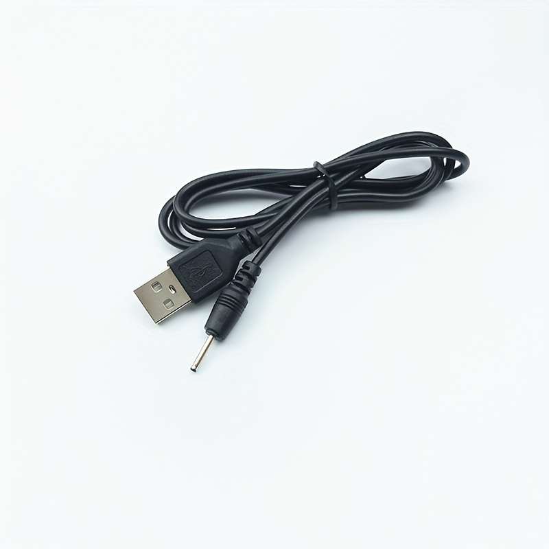 1pc DC Power Plug USB A To DC 2.0 Mm X 0.6 Mm 5 Volt DC 2.0x0.6mm Barrel Jack Charging Power Ca