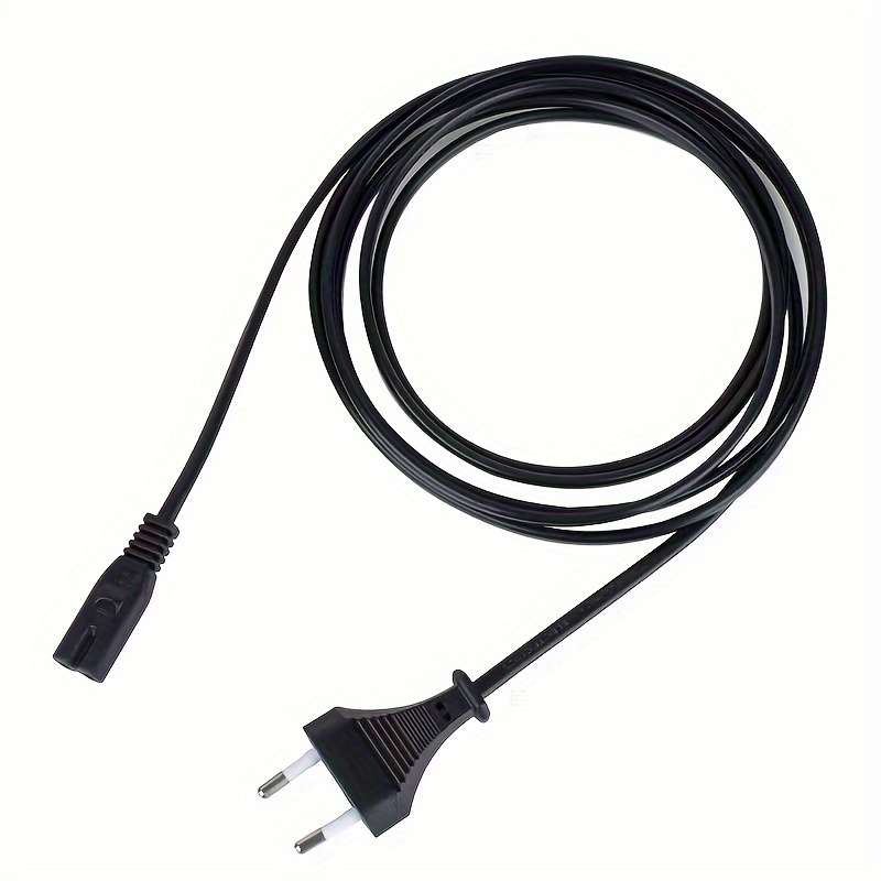1pc 2.2m 8K Cable Mcbazel Power Cord with EU Plug C7 Dual Pole for PS5 PS4 PS3 Xbox Series B