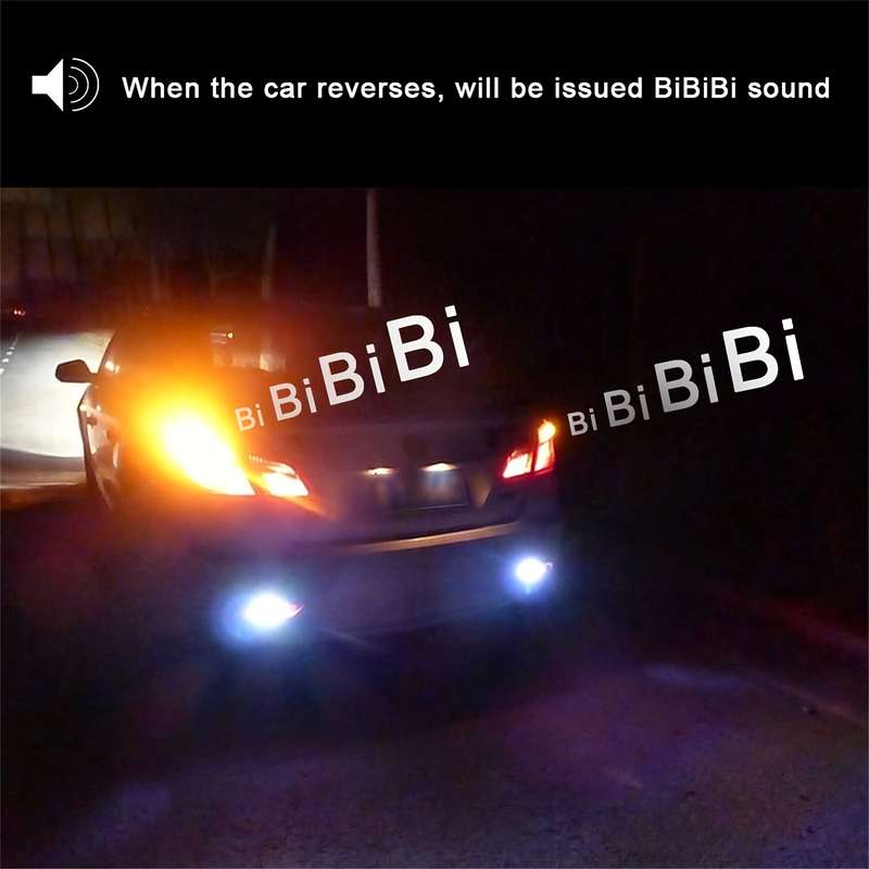 2pcs Universal Fit 12V Incandescent Tail Light Bulbs with Built-in Beeper Buzzer for