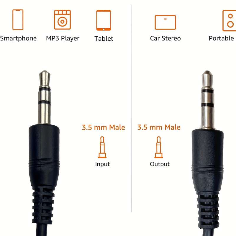 1pc 3.5mm Audio Cable Is Suitable For Wireless Earphones Laptop Desktop Computer