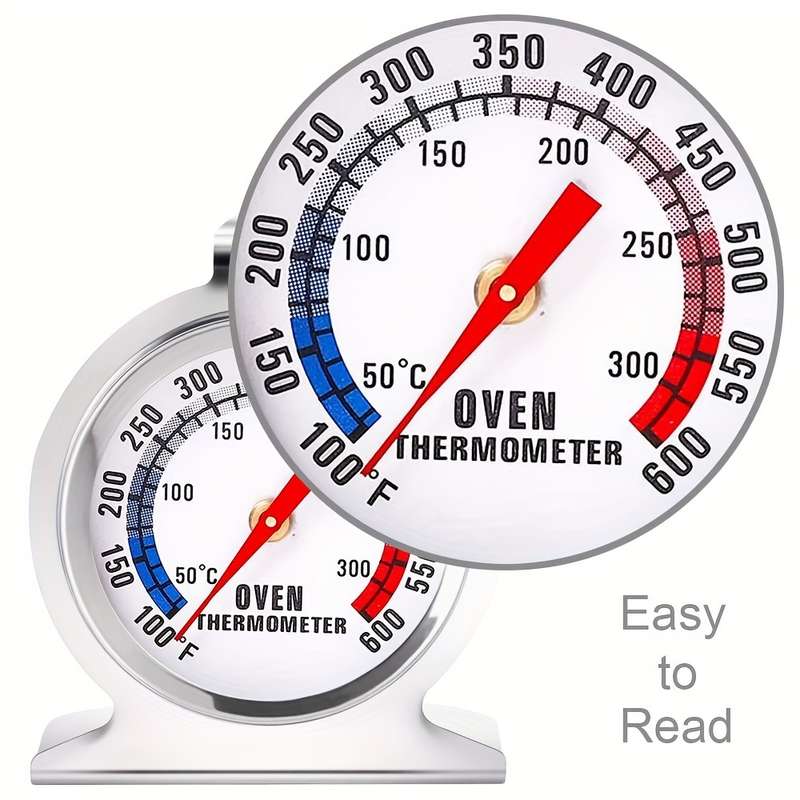 1pc Oven Thermometer Dual Ratio 50-300C 80-80F Oven Grill Stir Fry Chef Smoking Thermometer
