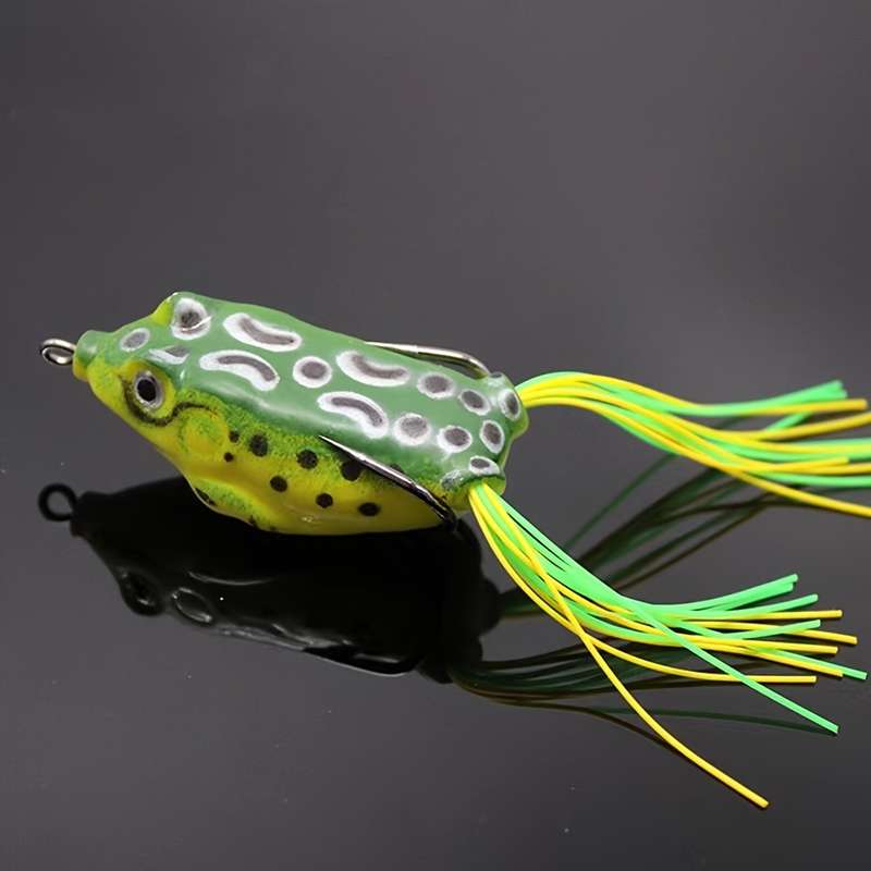 1pc 4.5g Artificial Soft Frog Shaped Fishing Lure Portable Plastic Minnow Crankbaits For Freshwater