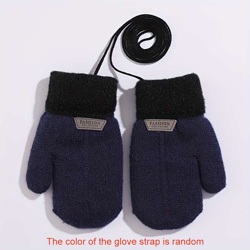 Winter Gloves Color Dark Blue