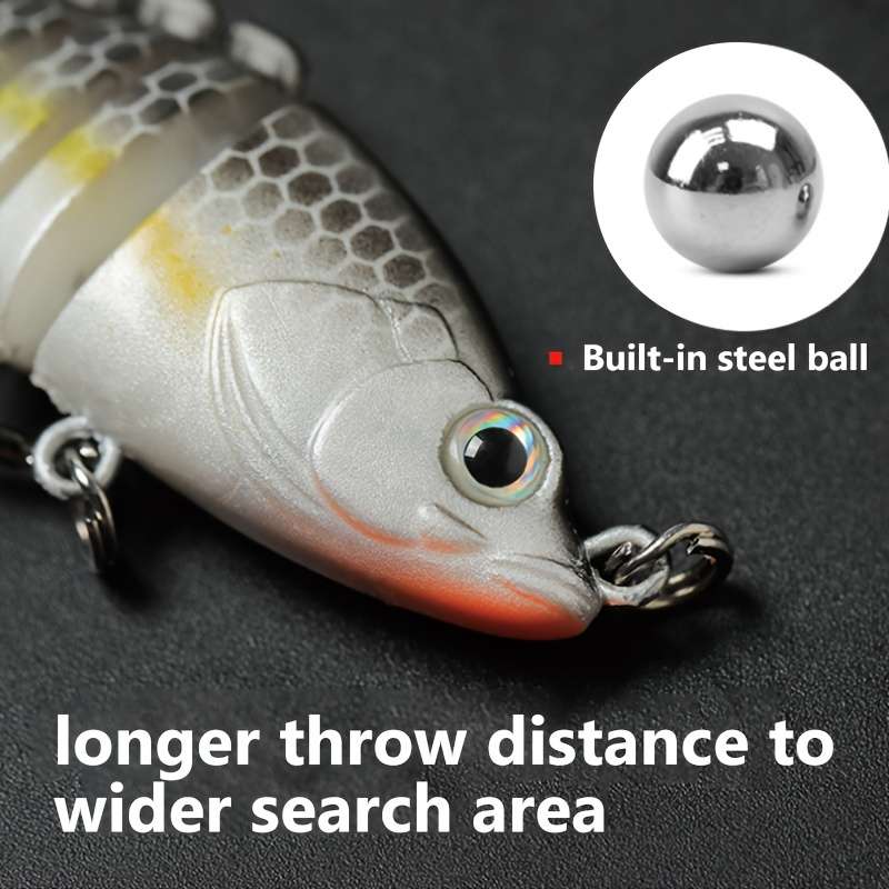 1pc Mini Multi-segment Bionic Hard Bait 5.99cm 5g Artificial Swimbait