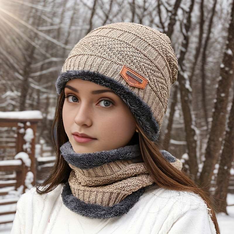 Winter Hat Size One Size Style Red Touch Screen Gloves