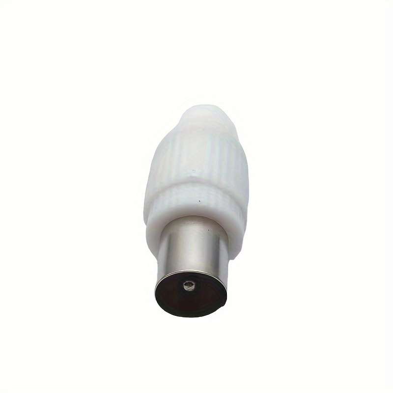 1pc Wired TV Plug Connector Solder-Free RF Male to Female Video RF Cable Head Antenna Adapte
