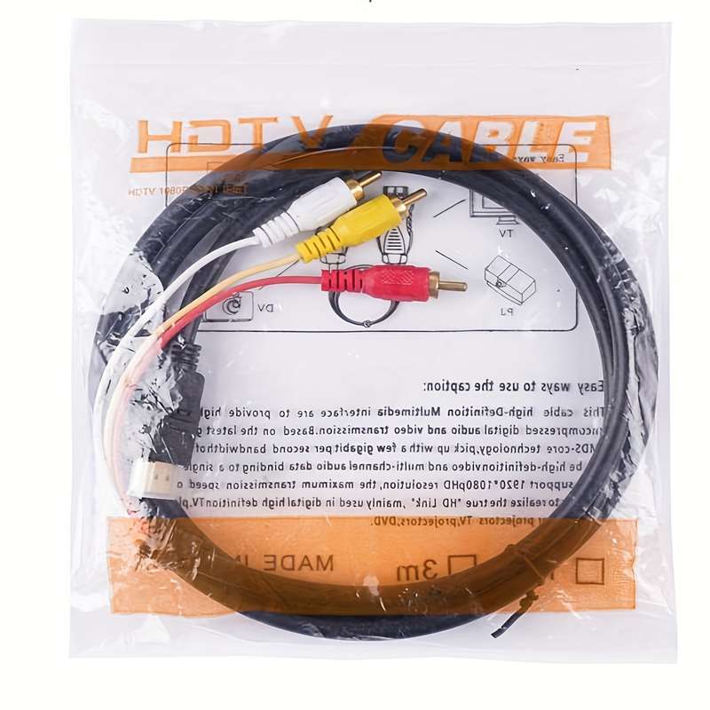 1-Pack Hd To Rca Cable