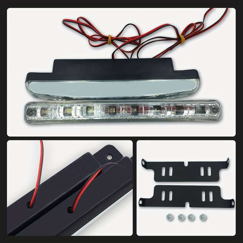2pcs LED Daylight Lights Car and Motorcycle LED Daylight Decorative Lights High Pow