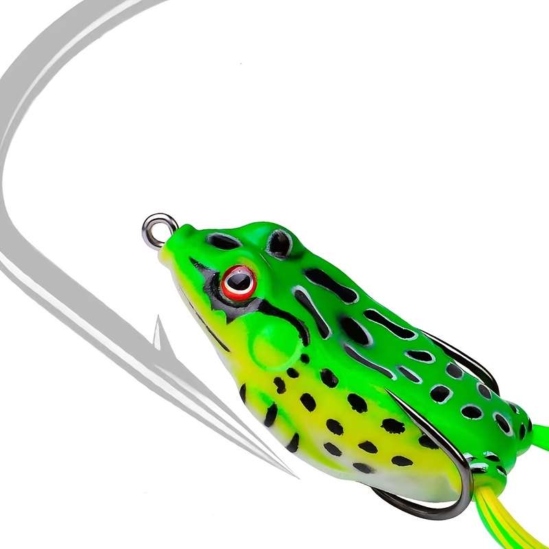 1pc 4.5g Artificial Soft Frog Shaped Fishing Lure Portable Plastic Minnow Crankbaits For Freshwater