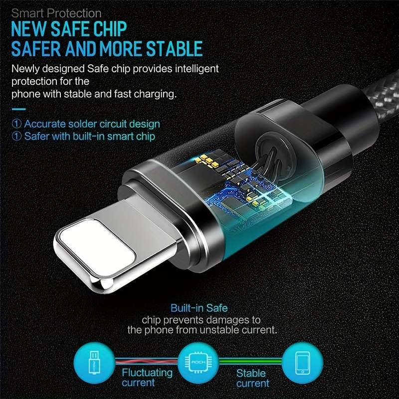 1pc Fast Charging Cable USB Data Synchronization Cable For 100cm IPhone 14 13 12 11 Pro Max SE