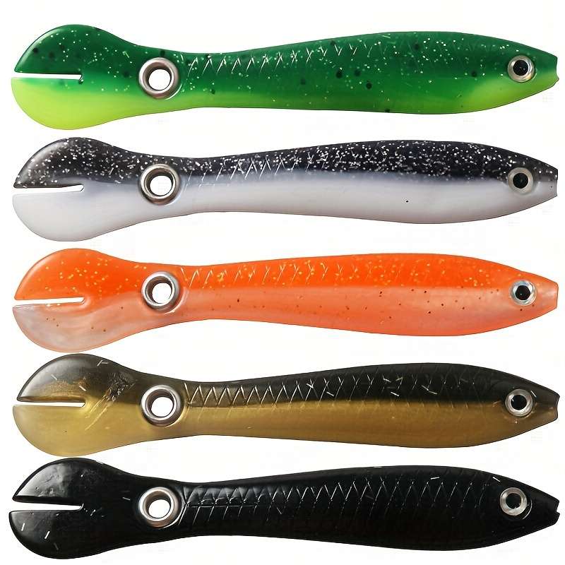 5pcs Bionic Soft Loach Fishing Lures Ultra-Realistic Artificial Baits with Soft Body for Minn