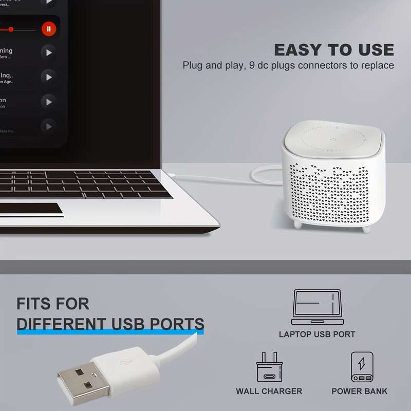 1pc USB 2.0 A Male to DC 5.5x2.1mm Barrel Jack Charging Cable Lightweight Design White 47.3