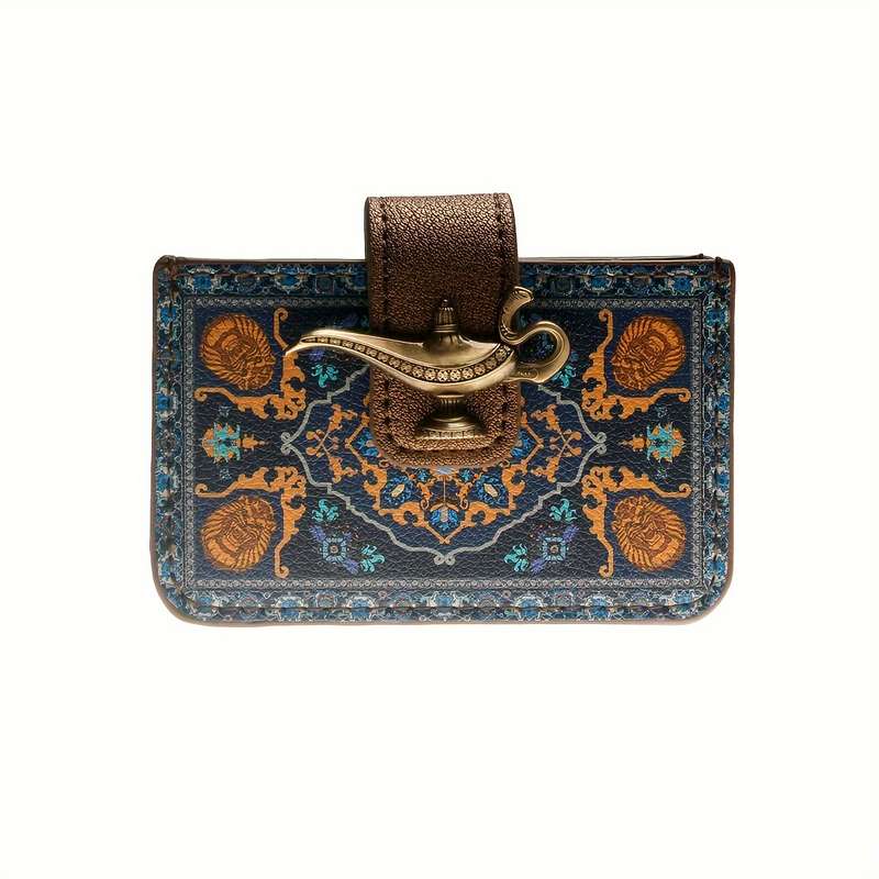 1pc Chic Women's Faux Leather Wallet with Expandable Card HolderFashionable Floral Design Butto