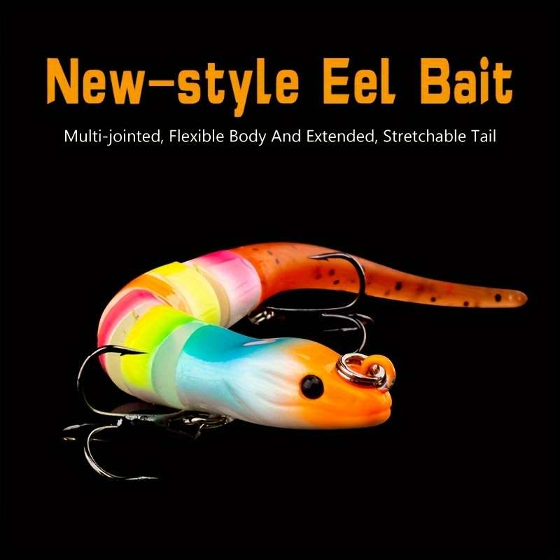 1pc Eel Swimbait 1.0cm 11.7g Slow Sinking Crankbait For Freshwater And Saltwater Trout And Bass