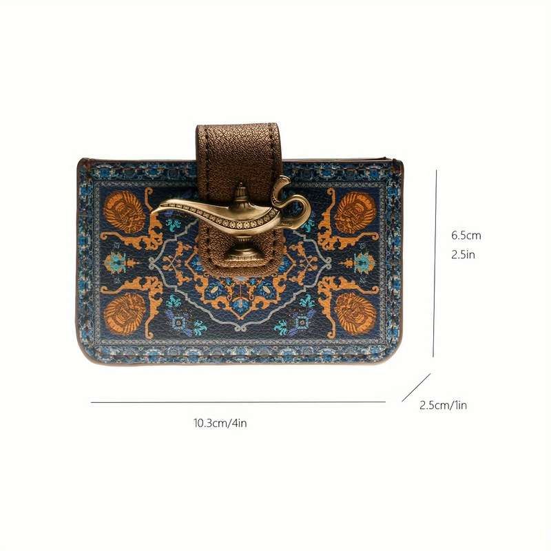 1pc Chic Women's Faux Leather Wallet with Expandable Card HolderFashionable Floral Design Butto