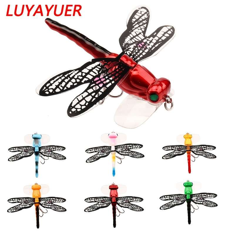 1pc Premium Dragonfly Fly Fishing Lure for Trout Topwater Artificial Bait with Wobbling Actio