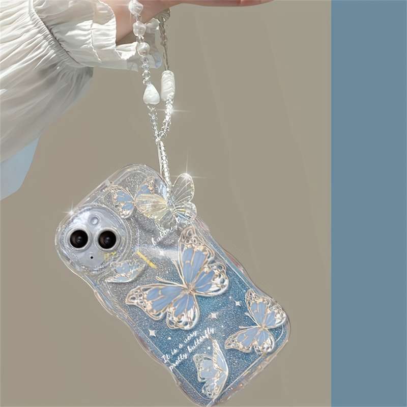 1Pc Light Blue For iPhone 14 Pro Max Phone Case Phone Cover