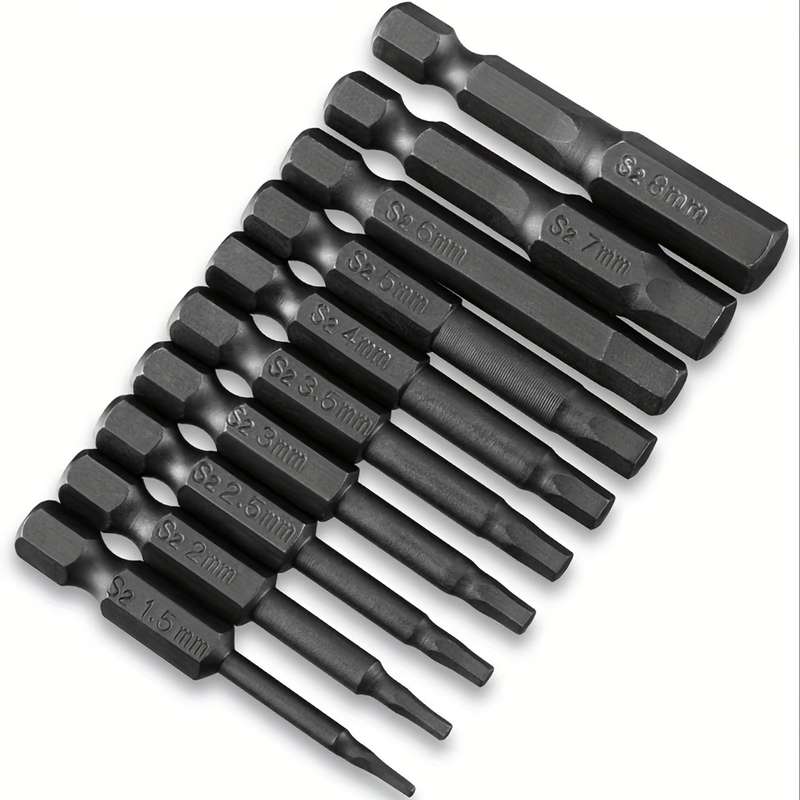 Screwdriver Bit Tool Set Items Mm Scale Quantity 10 Pcs