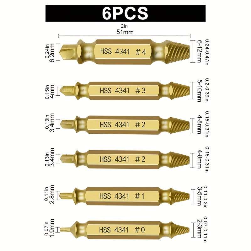 Screwdriver Bit Tool Set Color Golden