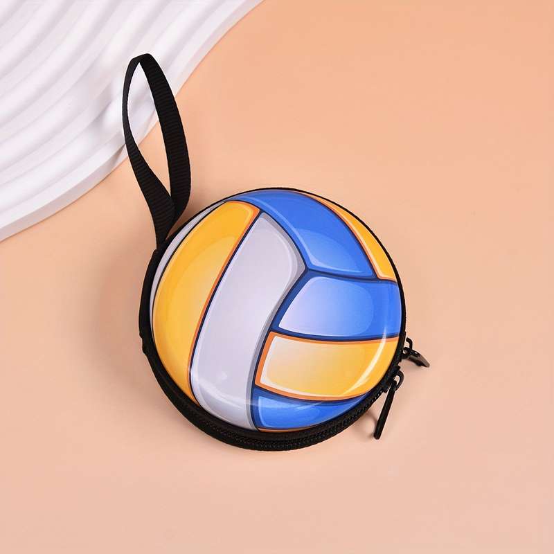 1pc Football Zipper Coin Purse Wallet For Birthday Gifts