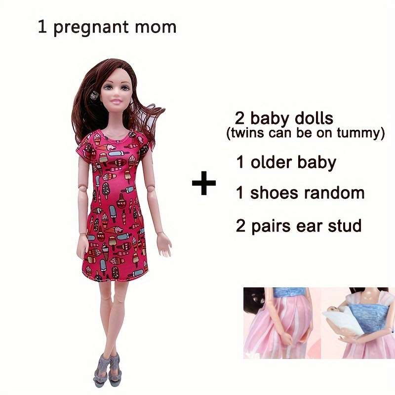 Toy Dolls color 4 maternity dresses  no doll