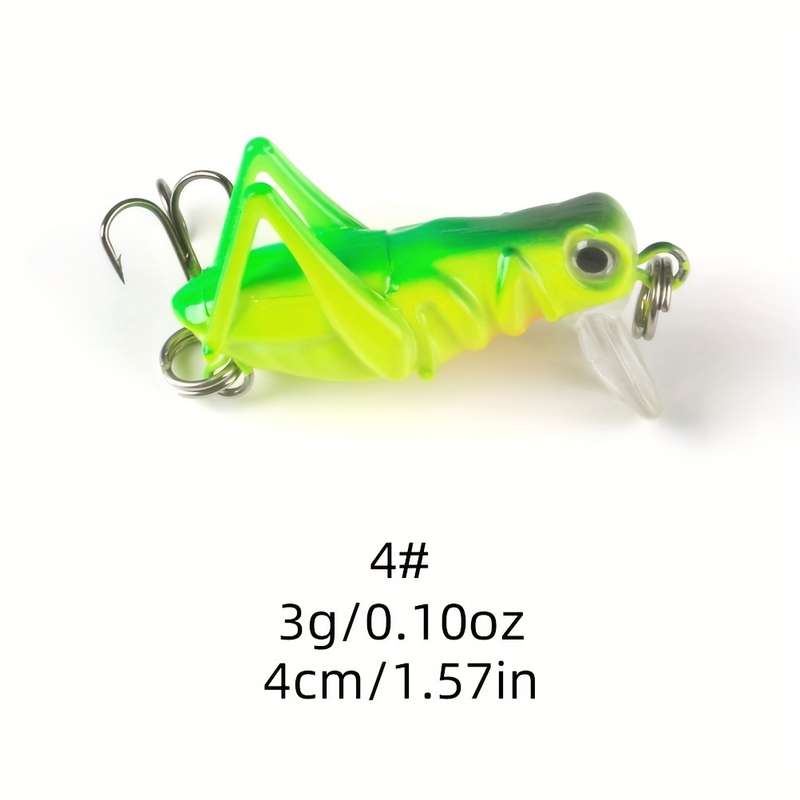 1pc 3g Realistic Grasshopper Fishing Lure Anmuka  Realistic Grasshopper Fishing Lure
