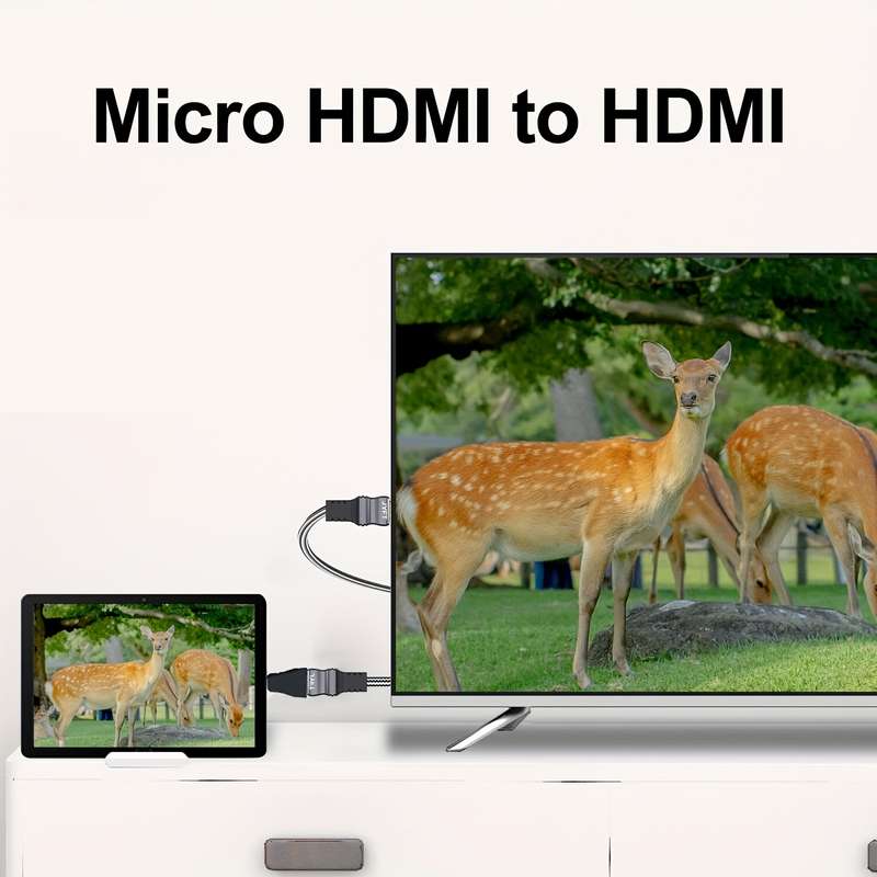 1pc Micro USB Male to Micro HDTV Female Adapter Converter Gold Plated Glossy Surface Uncharg