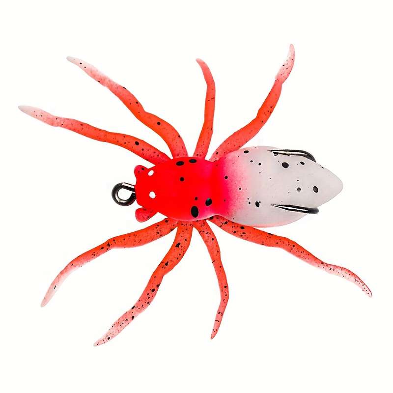 1pc Floating Lure Bait Water Spider Soft Bait Artificial Perch Bait Outdoor Fishing Tackle
