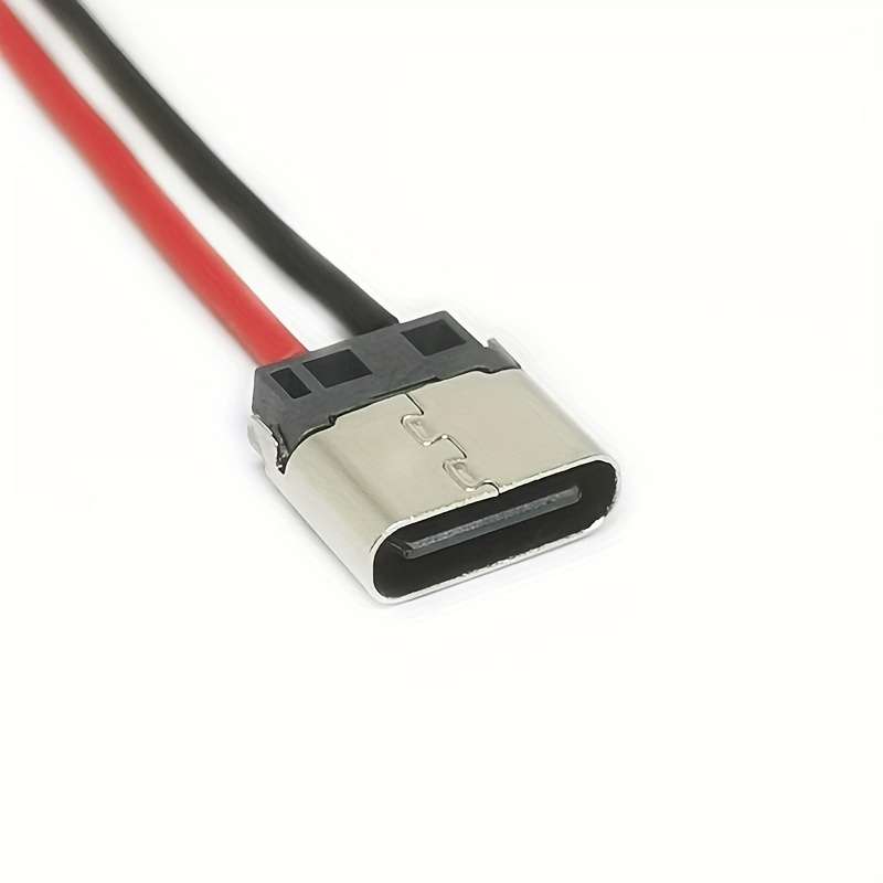 5pcs USB Type-C 2P Solder Wire Mother Head Cable Mobile Phone Charging Cable