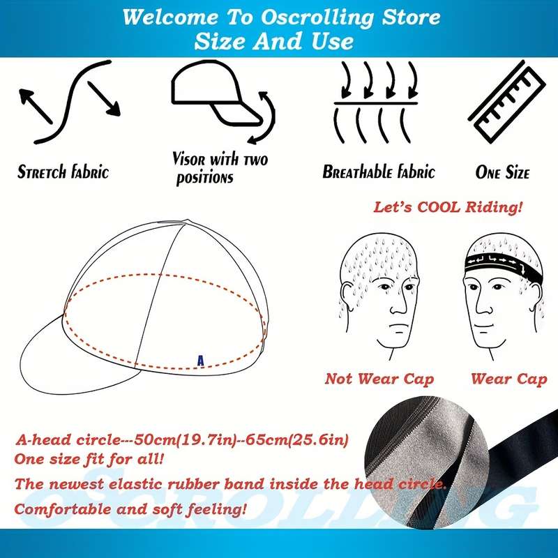1pc Breathable Quick Drying Printed Cloth Hat for Outdoor Cycling Unisex