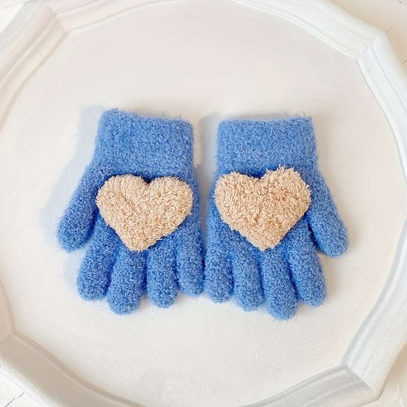 Winter Gloves Color Blue