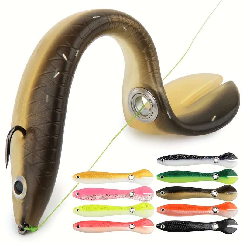 5pcs Bionic Soft Loach Fishing Lures Ultra-Realistic Artificial Baits with Soft Body for Minn